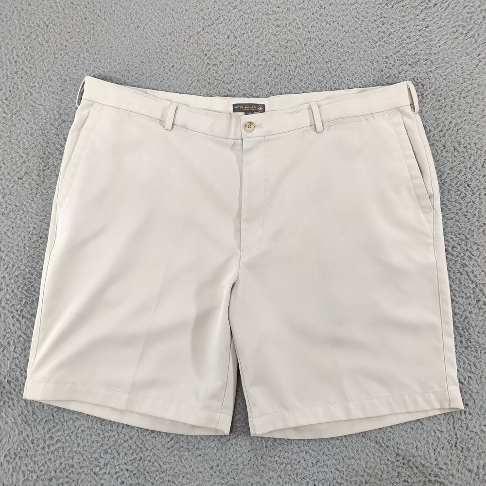Peter Miller Shorts Mens 40 White Crown Sport Performance Slash Pockets Chino